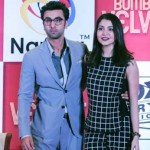 Ranbir Kapoor and Anushka Sharma at Bombay Velvet game launch.