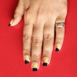 DIY: Negative Space nail art with matte effect