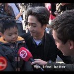 “They might have guns but we have flowers” – This touching conversation between a father and a son during an interview will make your heart melt