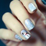 DIY: snowman nail art for Christmas