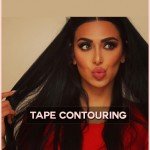 Sculpt your face with tape contouring